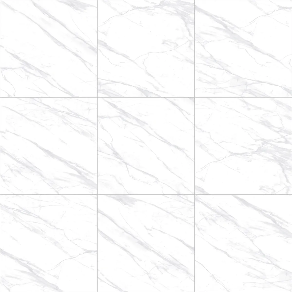 Close da textura do Porcelanato Raggi Off White 120x120 Polido (foto do fabricante)