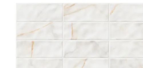 Face do Revestimento Cerâmico Triunfo Acetinado 40x75, visual mármore com relevo (imagem do fabricante)